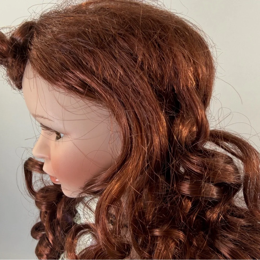 Vintage Style 27” Porcelain Doll Victorian Dress Cottagecore Decor - Picture 7 of 14